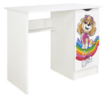 Weißer Kinderschreibtisch ROMA – UV-Druck PAW Patrol 05 – Multifunktional für Lernen, Spielen & Computer   