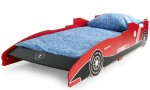 Funktionsbett Kinderbett - Formel 1 Rote - Autobett mit Matratze (90/200 cm)