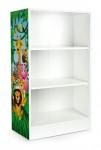 Universal Weiß Bücherregal - OSLO - Holzregal für Kinderzimmer (ZOO)
