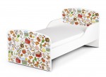 Holz Funktionsbett für Kinder - Farm Tiere - Kinderbett mit Matratze und Lattenrost (140/70 cm)