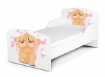 Holz Funktionsbett für Kinder - Sweed Bears - Kinderbett mit Matratze und Lattenrost (140/70 cm)
