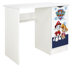 Weißer Kinderschreibtisch ROMA – UV-Druck PAW Patrol 07 – Multifunktional für Lernen, Spielen & Computer   