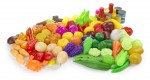 Bunt Essen eingestellt Gemüse und Obst 98 Elemente