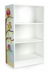 Universal Weiß Bücherregal - OSLO - Holzregal für Kinderzimmer (Eulen) 