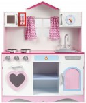 Große Holzküche - Pink Play - Für Kinder, Licht- und Soundeffekte